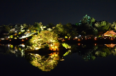岡山後楽園夜間特別開園「幻想庭園」